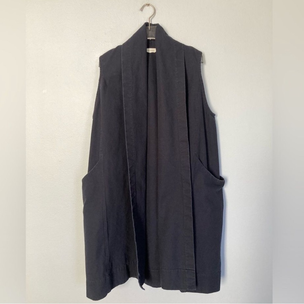 Elizabeth Suzann Clyde Vest Medium Cotton Canvas Oversized